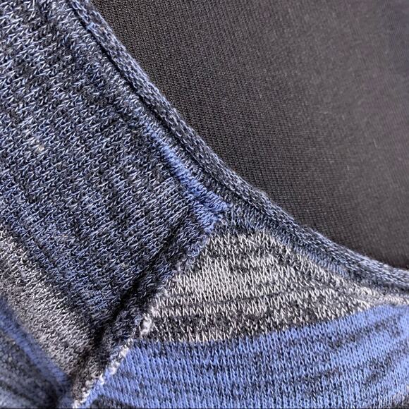 Free People blue gray scoop neck linen blend sweater size Extra Small XS - Picture 7 of 13